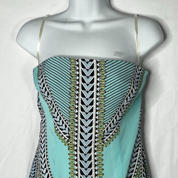 Mara Hoffman Mola Aqua Strapless Cut Out Open Back Mini Dress Size 4 - Picture 4 of 10